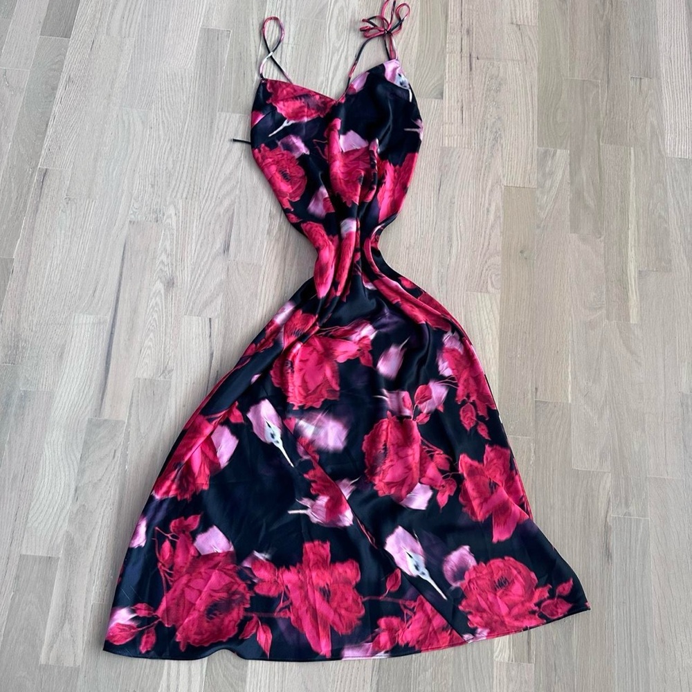 Victoria's Secret Pink and Red Spaghetti Strap Sundress
